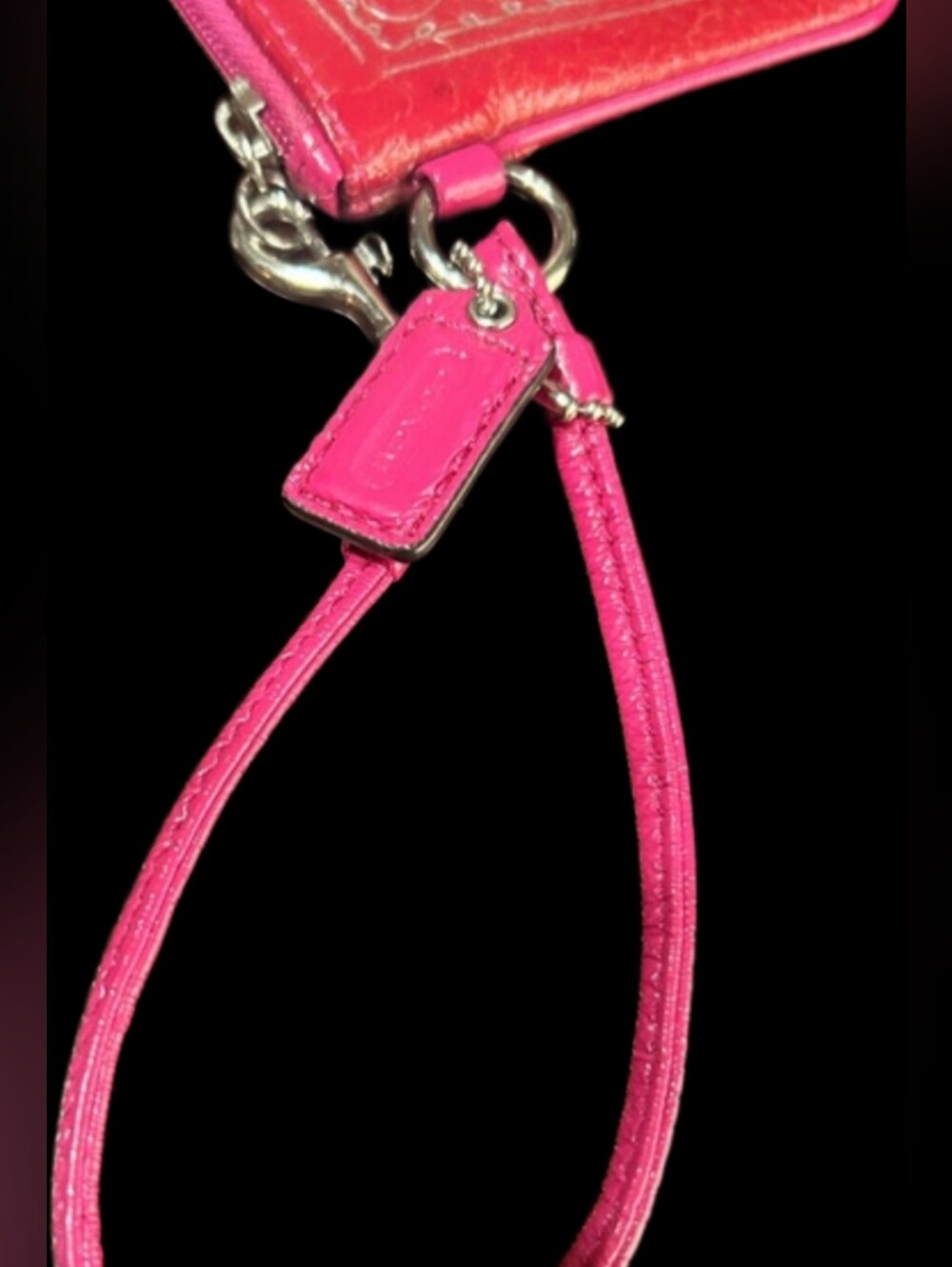 COACH POPPY Pink wristlet - Picture 5 of 5
